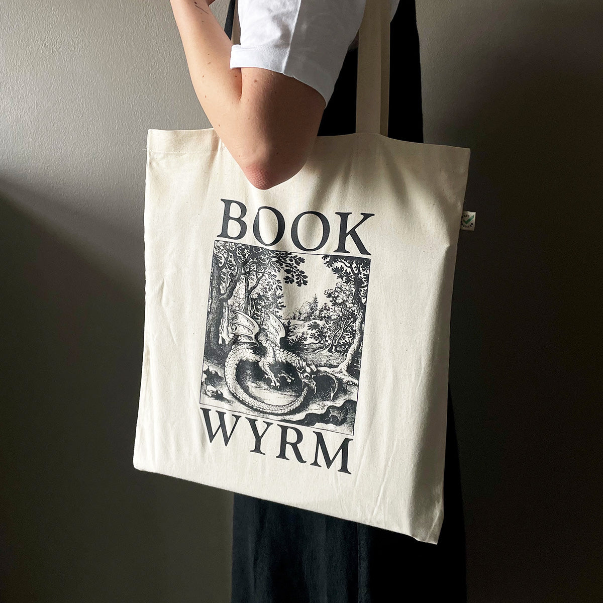 "Book Wyrm" Tote Bag