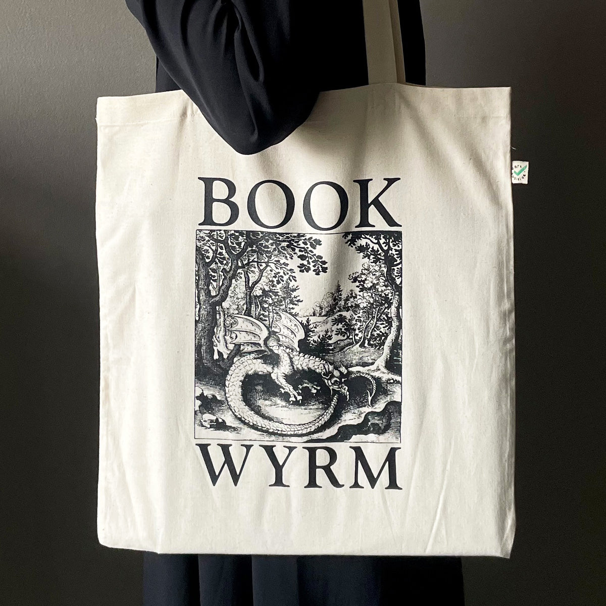 "Book Wyrm" Tote Bag