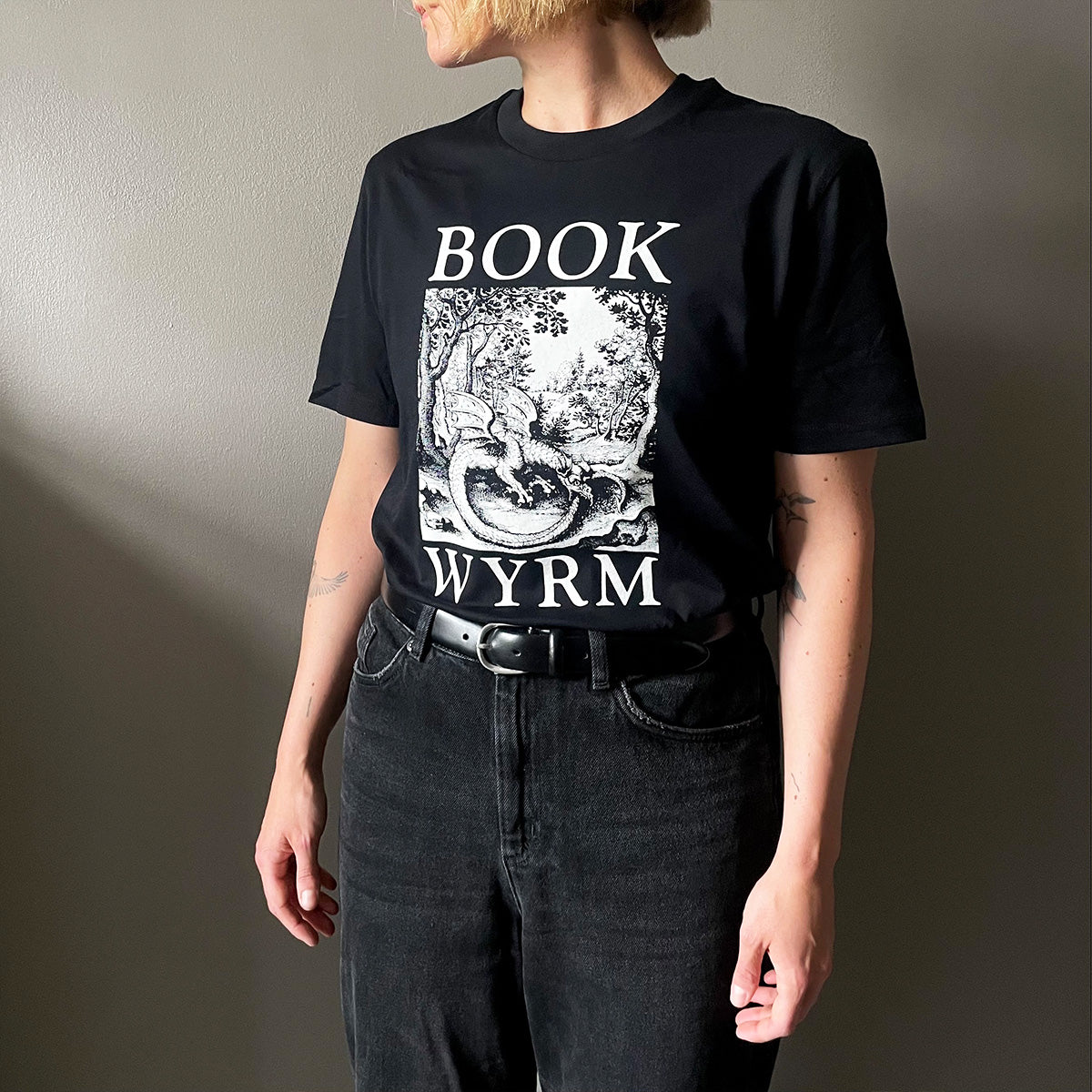 "Book Wyrm" T-Shirt - Haus Nostromo - Haus Nostromo