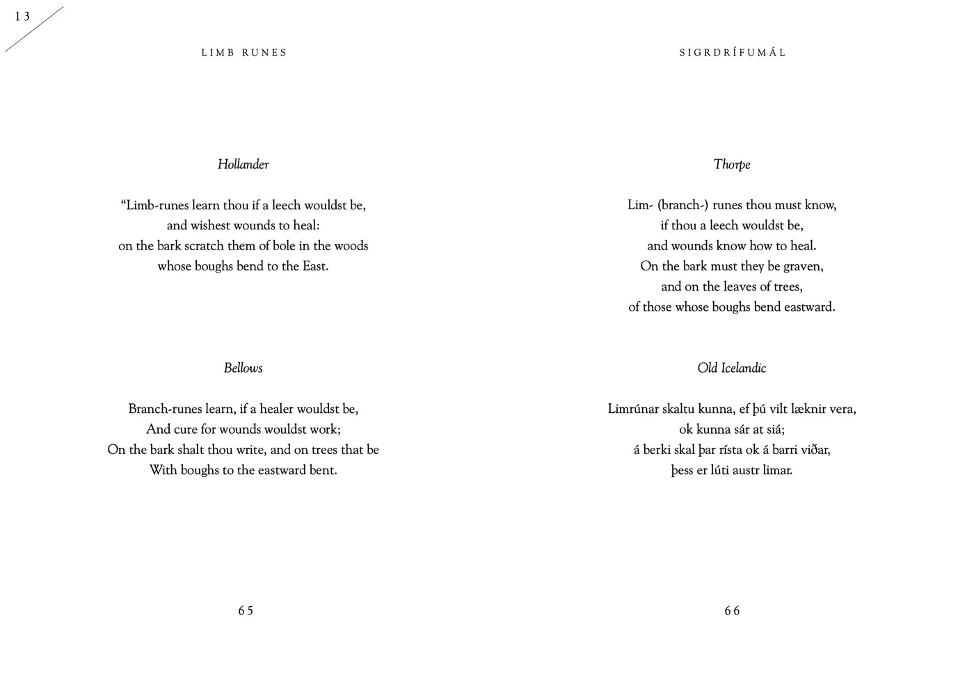 The Comparative Sigrdrífumál - Hyldyr - Haus Nostromo