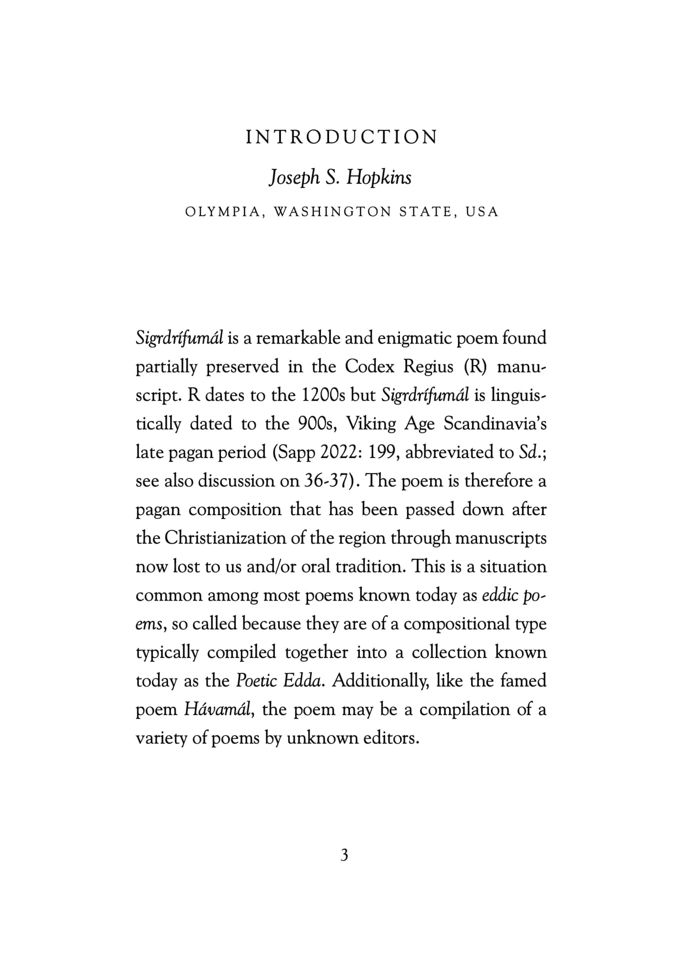 The Comparative Sigrdrífumál - Hyldyr - Haus Nostromo