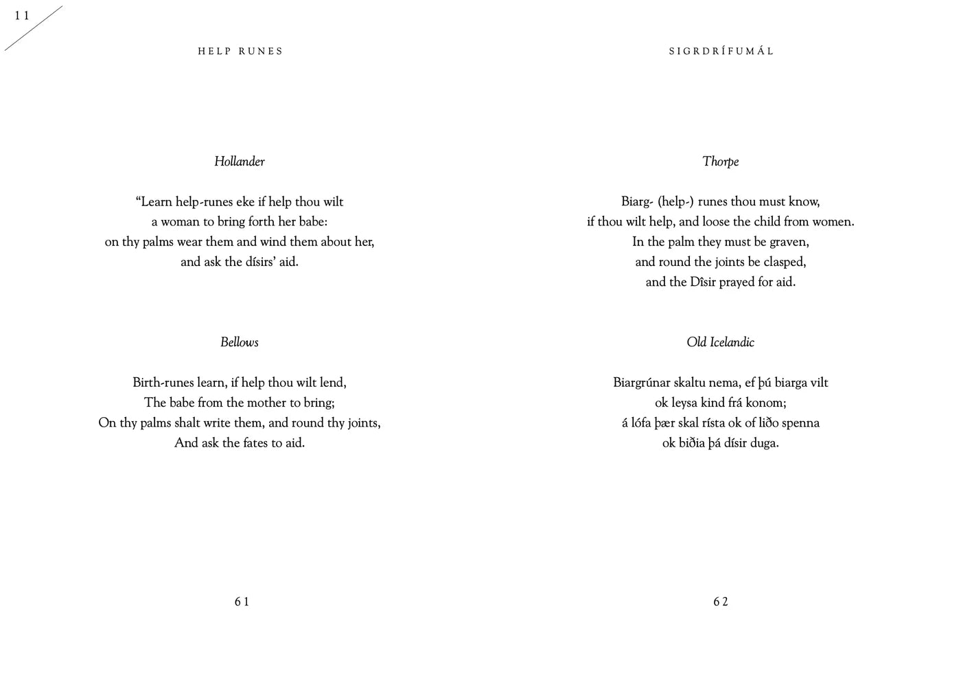 The Comparative Sigrdrífumál - Hyldyr - Haus Nostromo