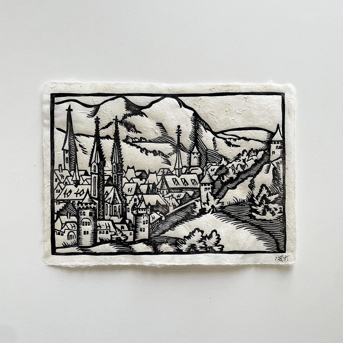 "Farewell" Linocut Print - MANVFACTVS - Haus Nostromo