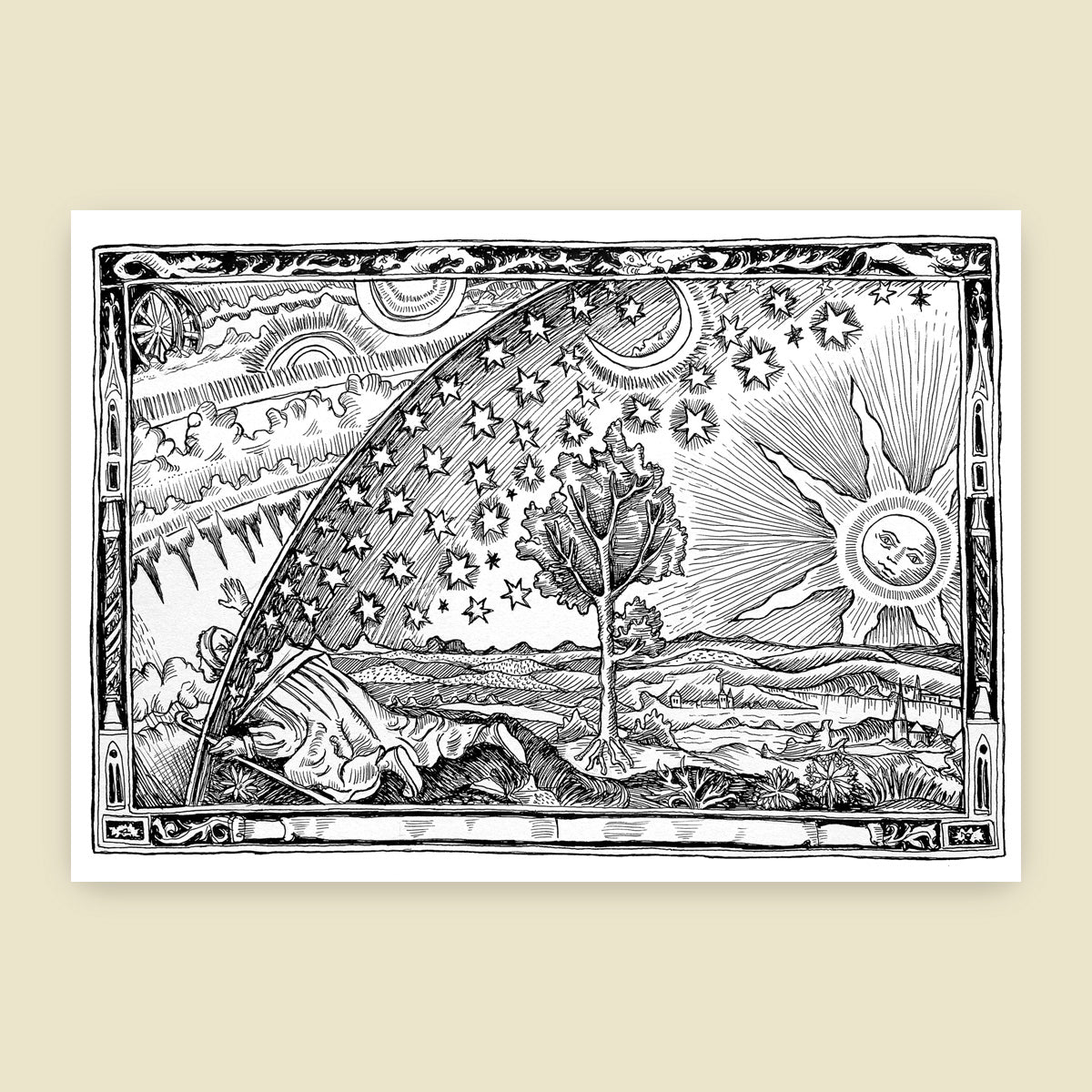 "Flammarion Engraving" Art Print