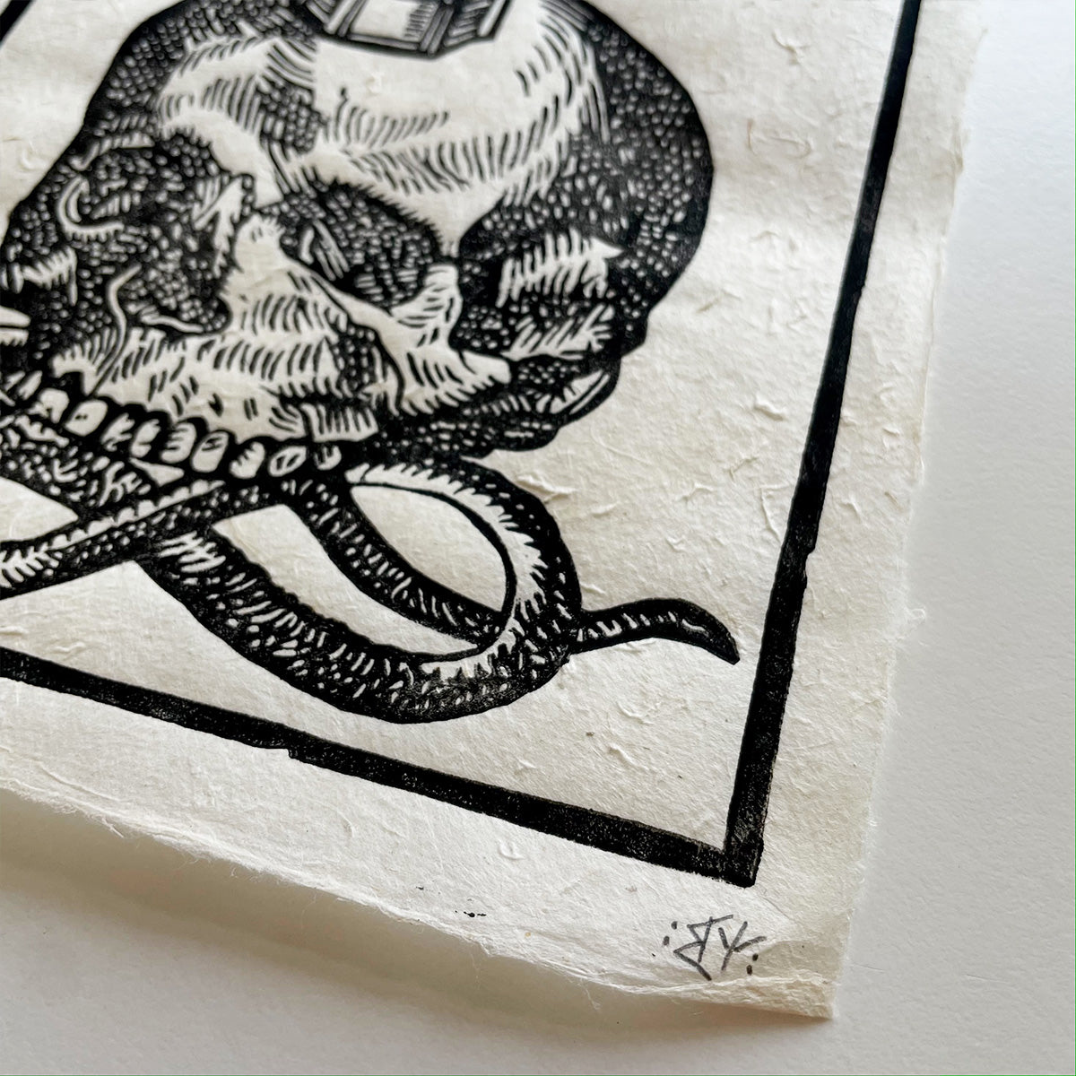 "Geist im Geisel" Linocut Print - MANVFACTVS - Haus Nostromo