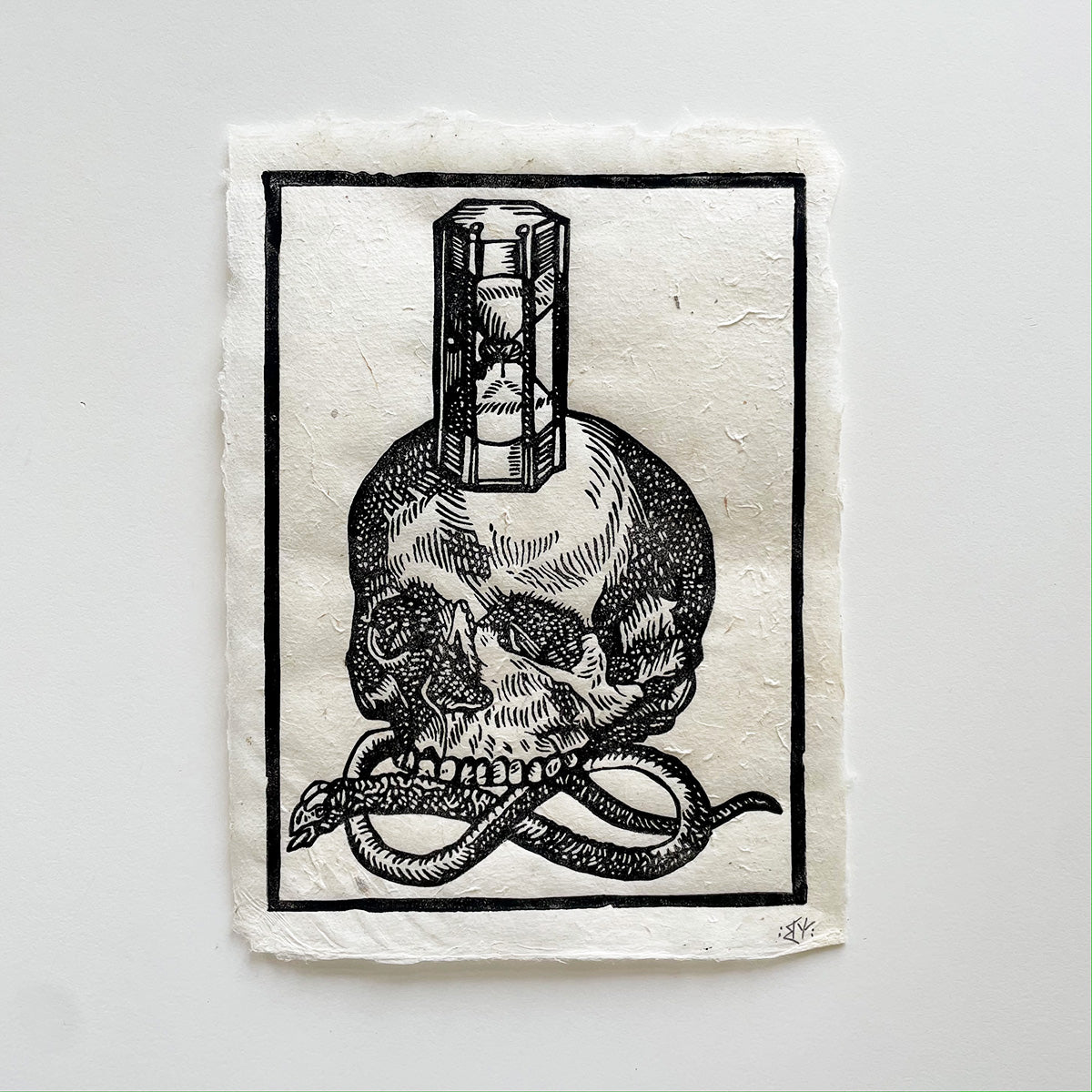"Geist im Geisel" Linocut Print - MANVFACTVS - Haus Nostromo