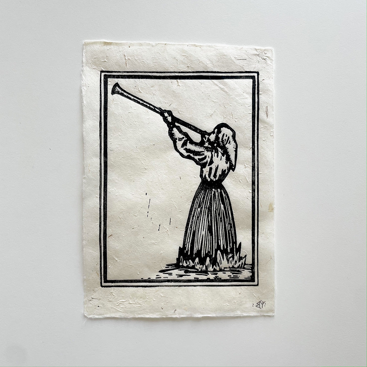 "The Piper" Linocut Print - MANVFACTVS - Haus Nostromo