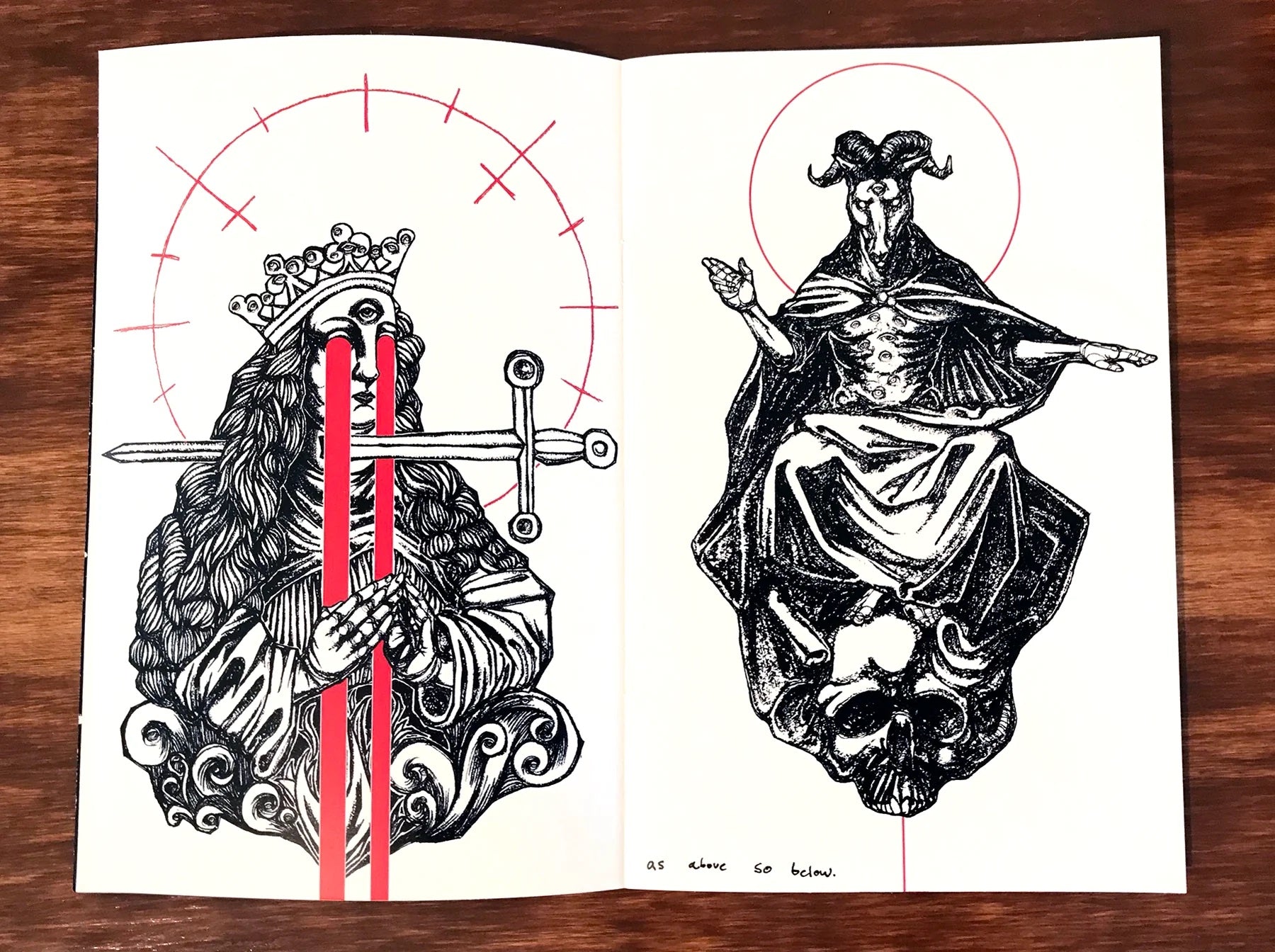 'Necromancy Triptych' - Selected Works of Micah Ulrich Art Booklet Collection