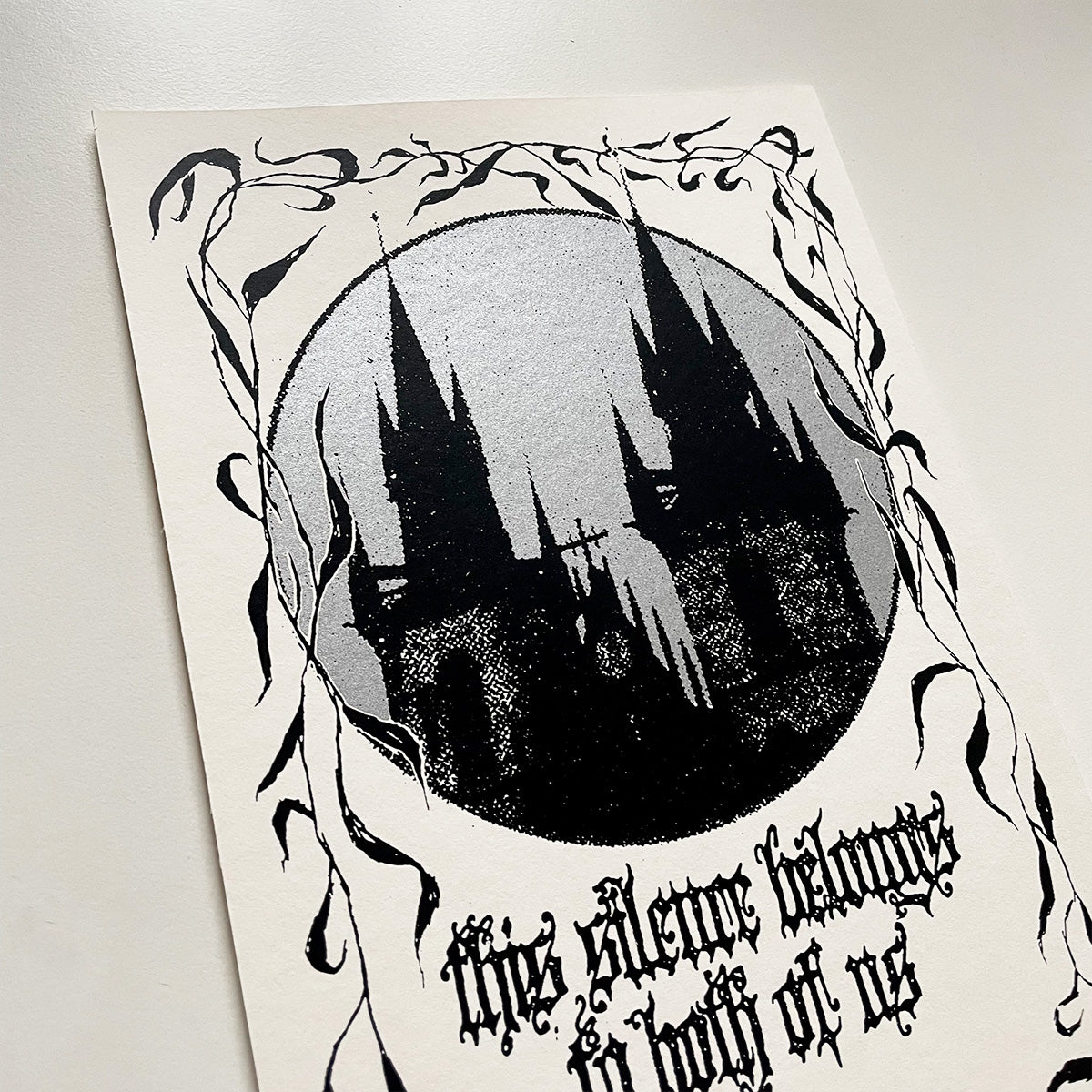 This Silence Belongs To Both Of Us Print - Die Zeit Heilt Alle Wunder & Lucifer‘s The Light - Haus Nostromo
