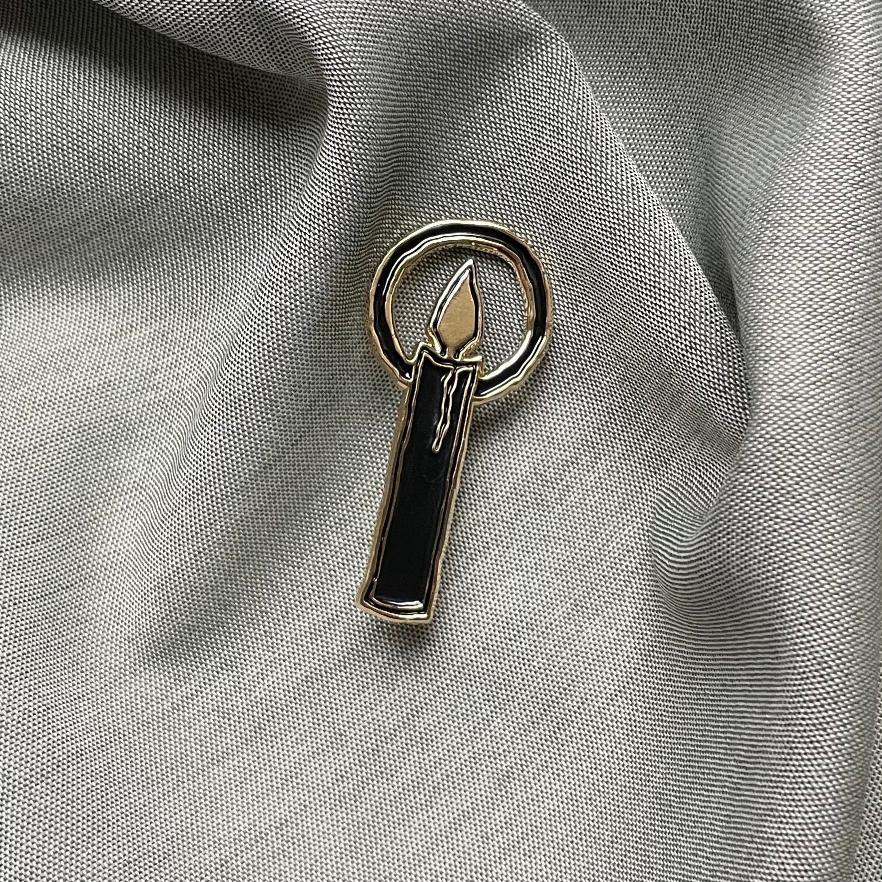 A Flickering Flame Brooch Pin - Haus Nostromo - Haus Nostromo