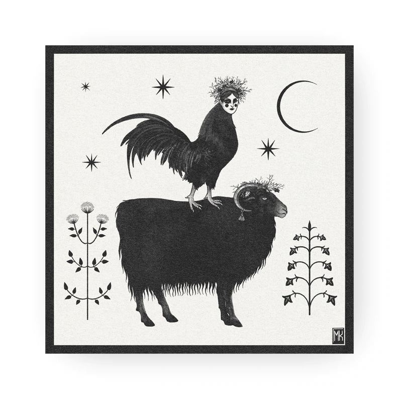 Witch And A Ram Print - Maria Khymynets - Haus Nostromo